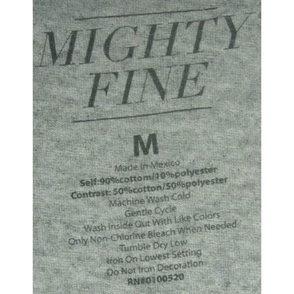 Mighty Fine Tee Shirt Saved By The Bell Raglan Retro 90's Gray Kidcore Kawaii M - Picture 5 of 6